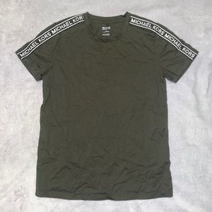 Michael Kors green logo t shirt